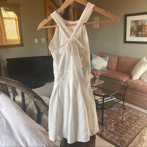Cute white dress with bow back detail